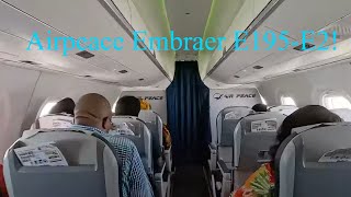 Airpeace Embraer E195E2 flight from Lagos to Chinua Achebe Int Airport Umueri Anambra State [upl. by Addiego]