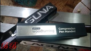 Unboxing and reviewing the Axminster compression pen mandrel plus a redone HDPE pen  wood turning [upl. by Swan270]