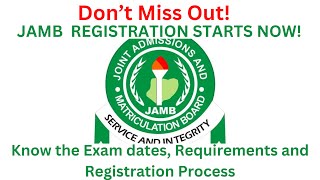 JAMB 2024 Registration Starts NOW  Easy Steps to Register with Less Stress [upl. by Biddle]