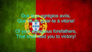 Portugal National Anthem English lyrics [upl. by Cirre]