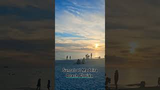 Sunset at madeirabeach beach waves sunset summer relaxing travel floridabeaches florida [upl. by Ahsac]