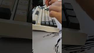 ТайпингTyping GMK 87 Akko Silver Pro v3 switches [upl. by Yrellav]