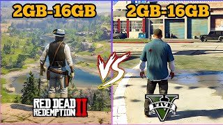 RDR 2 VS GTA V 2GB VS 4GB VS 8GB VS 12GB VS 16GB RAM COMPARISON [upl. by Spatola]