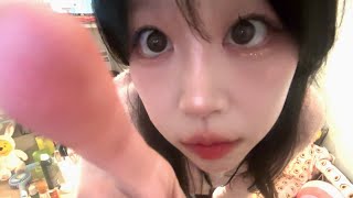 ASMR Gettin U ready for your First Date Skin care Makeup Ear Blowing Face Massage Examination [upl. by Pascoe]