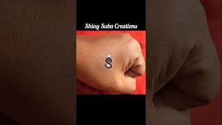 S❤️ Symbol Bindi And Tattoo Design By Shiny Suba Creations bindi tattoo shorts trending art [upl. by Eessac]