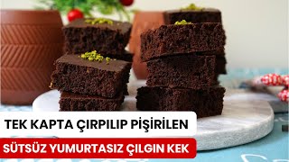 Yumurtasız Sütsüz Tereyağsız Çılgın Kek Tarifi [upl. by Sprague]