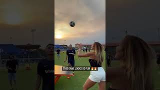 SOCCER PING PONG LOOKS SO FUN 🔥🔥 shorts [upl. by Rivalee247]