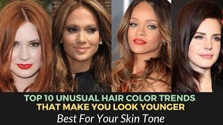 Top 10 Unusual Hair Color Trends Best For Your Skin Tone That Make You Look Younger [upl. by Acalia]