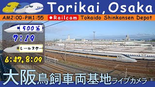 【LIVE】大阪 鳥飼車両基地ライブカメラ 20241112 0200 Tokaido Shinkansen railcam [upl. by Ancilin]