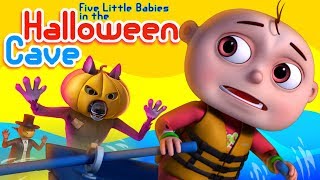 Zool Babies In A Halloween Cave  Haunted Cave  Five Little Babies  Halloween Songs For Children [upl. by Lenoj690]