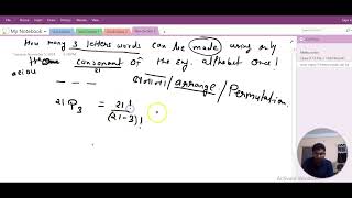 how many 3 letters words can be formed by using consonant [upl. by Nrev72]