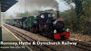 Romney Hythe amp Dymchurch Railway  Autumn Gala Oct 24 [upl. by Aibsel]