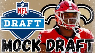 NEW ORLEANS SAINTS 2024 NFL MOCK DRAFT  MIDSEASON [upl. by Mada84]