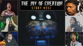 Gamers Reactions to the First Jumpscare ft Animatronics  The Joy Of Creation Story Mode [upl. by Bixler]