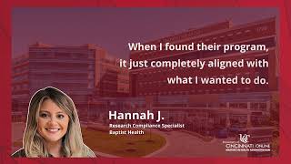 University of Cincinnati Online ｜ MHA Testimonials [upl. by Retlaw187]