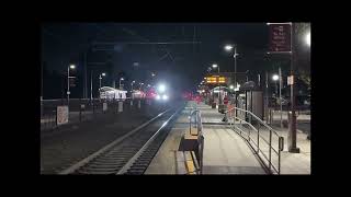 Late Nite Caltrain EMU testing in Mountain View [upl. by Lenhart]