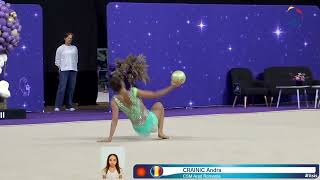 CRAINIC Andra CSM Arad Romania Ball 🏆 CNJunioareampSenioare la GimRitmica2024 Sf Gheorghe [upl. by Tandie]