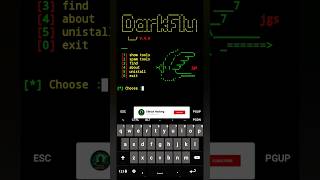 DarkFly 😱 Tool install in Termux shorts termuxtutorial ethicalhacking termux hacking android [upl. by Enayr]