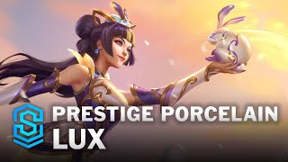 Prestige Porcelain Lux Skin Spotlight  League of Legends [upl. by Drida]