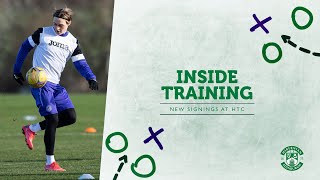 Elias Melkersen amp New Signings Train At HTC  Inside Training Hibernian FC [upl. by Arianie368]