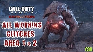 Ghosts Extinction ALL WORKING GLITCHES AREAS 1 amp 2 [upl. by Moonier184]