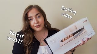 TESTING BABYLISS TITANIUM BRILLIANCE WAND  HAIR TUTORIAL  CURLING WAND [upl. by Astiram441]