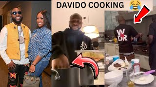 Davido Cook EGUSI SOUP as His Wife Chioma Teach Him after His Birthday Party in Atlanta [upl. by Ardnosak]