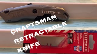 Installing the blade of a craftsman utility knifehow to put the blade in a box cutter [upl. by Cowie502]