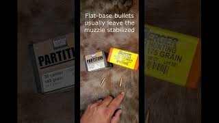 FlatBase vs BoatTail bullets Shorts [upl. by Buckels]