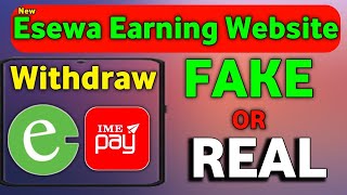 New Esewa Earning Website  Earn Money Online In Nepal  Nepali Online Earning  Online Earning App [upl. by Hiller]