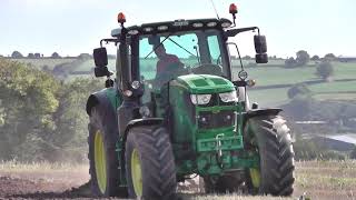 John Deere 6145R Ploughing [upl. by Forward]