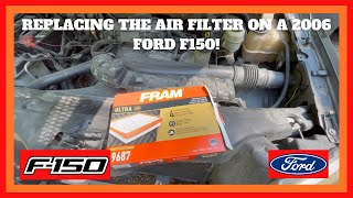 Replacing the AIR FILTER on a 2006 Ford F150 [upl. by Ennyrb]