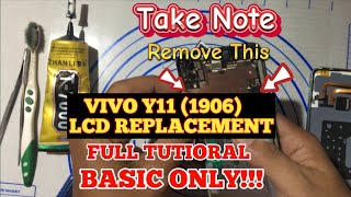 VIVO Y11 1906 LCD REPLACEMENT FULL TUTORIAL [upl. by Flan]