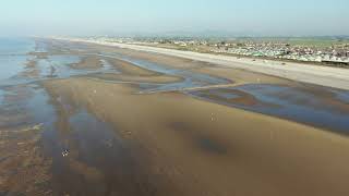 flight over pensarn beach north Wales [upl. by Anahsak]