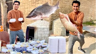 Aray wah Aaj Giant Fish bna k Distribute kr di [upl. by Bogoch72]