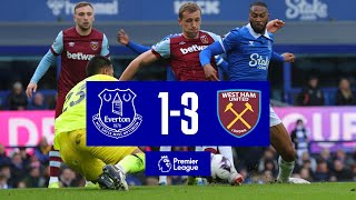 EVERTON 13 WEST HAM UNITED  Premier League highlights [upl. by Palua134]