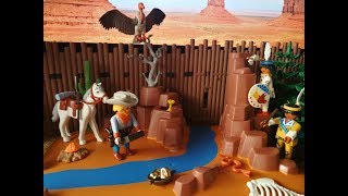 Playmobil Oeste Antiguos 🤠 Buscador Oro y Indios  Diorama Playmobil Oeste [upl. by Hendrick663]