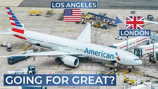 TRIPREPORT  American Airlines ECONOMY  Boeing 777300ER  Los Angeles  London Heathrow [upl. by Netsrijk]