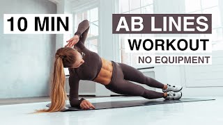 10 MIN AB LINES WORKOUT No Equipment [upl. by Jewett715]