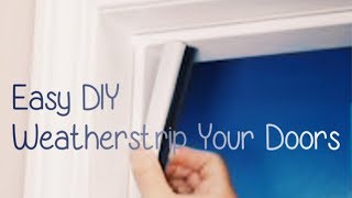 How to Replace Weatherstrip Around Door Easy DIY Weatherstripping [upl. by Neffirg]