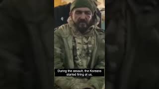 Russian soldier was captured and he said 10 North Korean accidents shot their own comrade [upl. by Aynwat804]