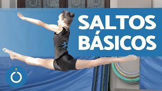 SALTOS BÁSICOS de GIMNASIA RÍTMICA ✅ Para PRINCIPIANTES [upl. by Tanney]