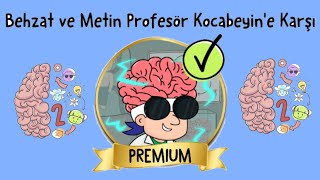 Brain Test 2  Behzat ve Metin Profesor Kocabeyine Karşı  tüm seviyeler 1  30 [upl. by Kezer]