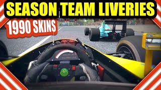 RSS Formula 1990  Season Skins  Assetto Corsa VR [upl. by Cirderf]