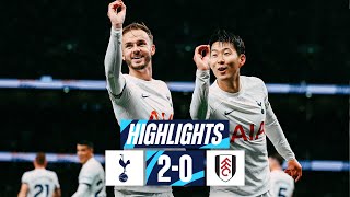 TOTTENHAM HOTSPUR 20 FULHAM  PREMIER LEAGUE HIGHLIGHTS  SON amp MADDISON SEND SPURS TOP [upl. by Elimac]