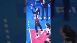 Megawati jumping smash action shorts volleyball megatron redspacks [upl. by Nylyaj]