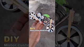 Diy kreatif motor moge custom kaleng bekas bertenaga diy creative toys mainan motor dinamo [upl. by Sisely]