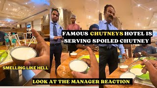 😡 Hyderabads famous CHUTNEYS Hotel serving Spoiled Chutneys  Please be aware of what your eating [upl. by Atinar]