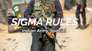 Sigma Rule 16  Welcome the enemy with Bullets 24x7 indianarmy [upl. by Ynatsyd82]