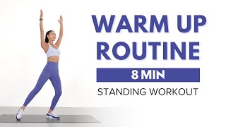 8 MIN BEST WARM UP EXERCISES BEFORE WORKOUTS [upl. by Irik]